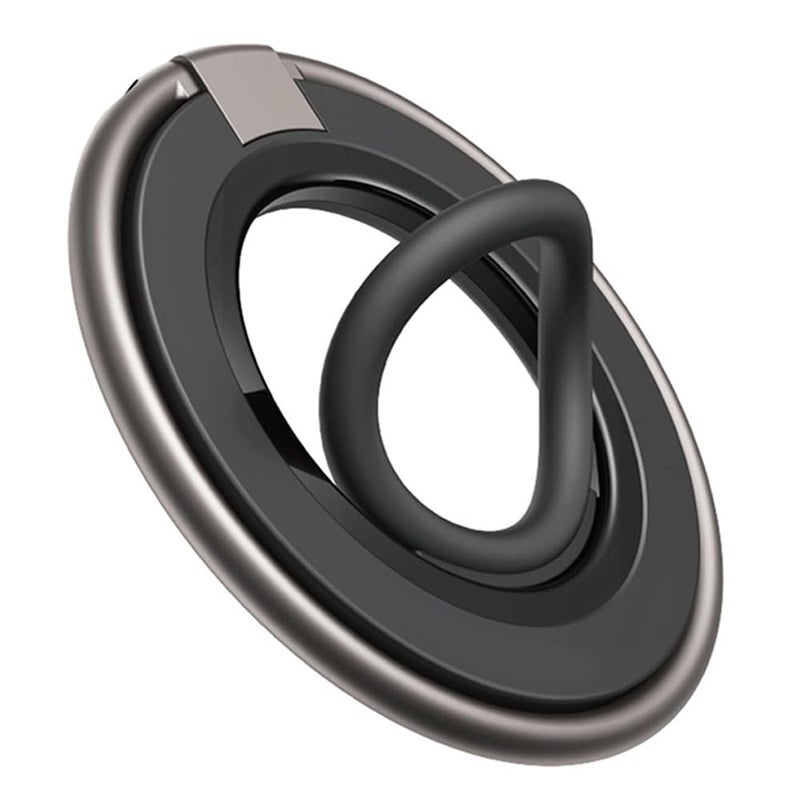 Zinc Alloy Magnetic Ring Phone Holder – Car Mount, 360° Rotation, for Dashboard, Strong Magnet