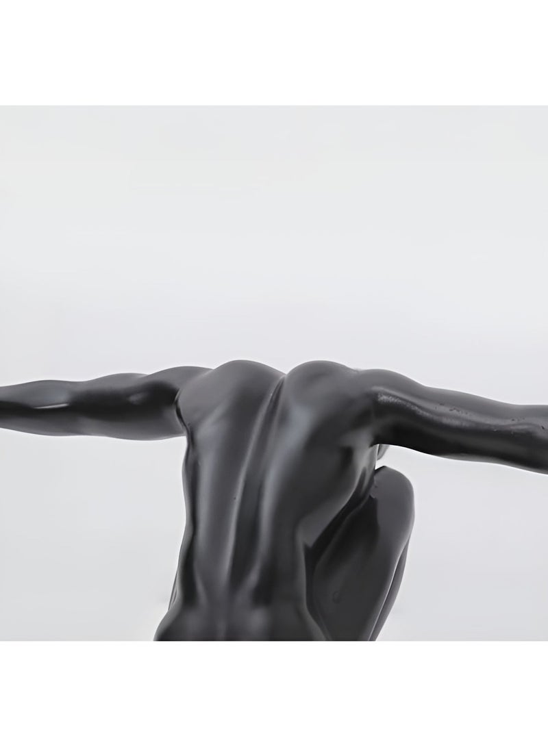 Resin Diver Sculpture, Artistic Flying Figure Statue, Office Study Wine Cabinet Decor, Indoor Living Room Ornament, Statues for Home Decor  - Image 3