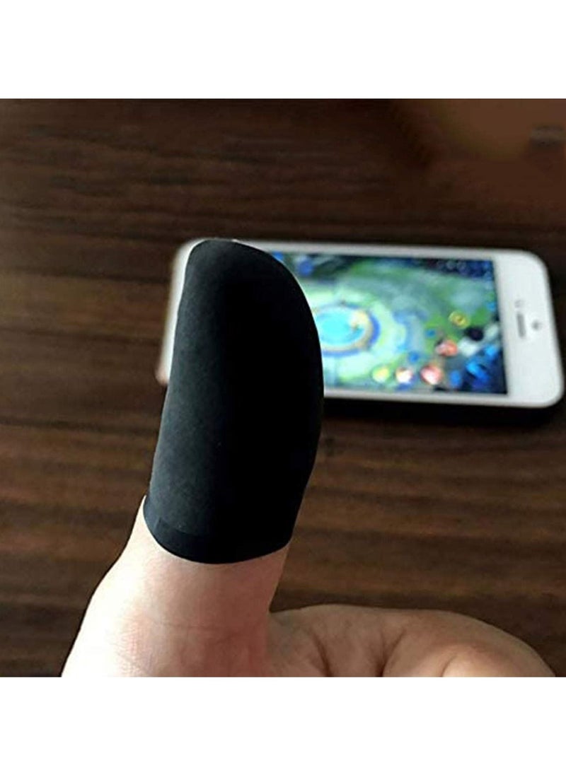 SYOSI SYOSI 10 Pcs Finger Sleeves for Gaming, Thumb Sleeves for Mobile Gaming Controller, Anti-Sweat Breathable Seamless Touchscreen Thumb Cover for PUBG, League of Legends, Call of Duty, Fortnite  - Image 1