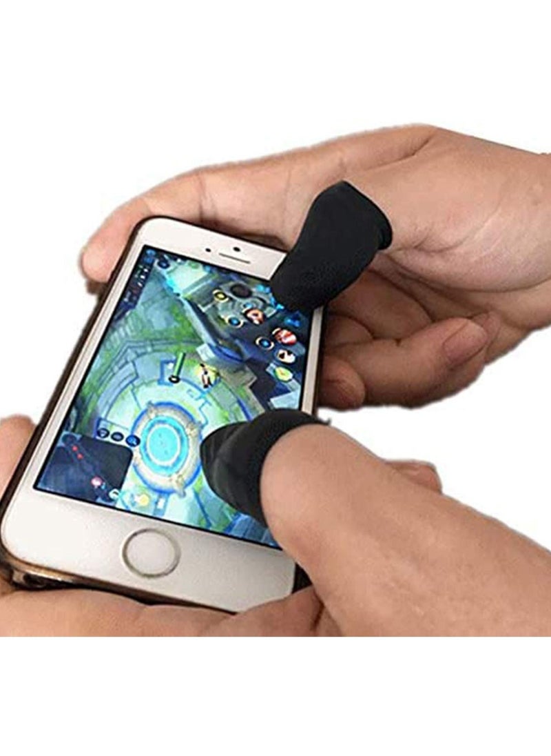SYOSI SYOSI 10 Pcs Finger Sleeves for Gaming, Thumb Sleeves for Mobile Gaming Controller, Anti-Sweat Breathable Seamless Touchscreen Thumb Cover for PUBG, League of Legends, Call of Duty, Fortnite  - Image 3