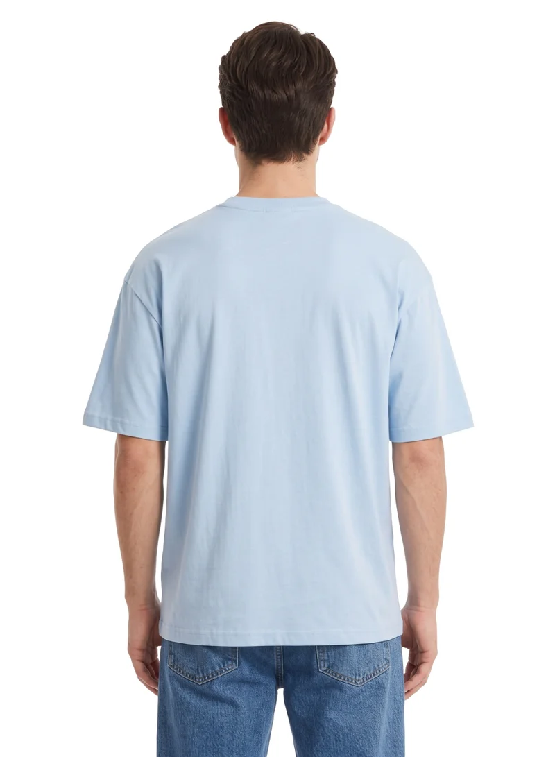 Disney  Disney Mickey Mouse “Out of Office” Men’s Drop Shoulder T-Shirt | Surf Graphic Relaxed Fit Cotton Tee for Men | Best Price UAE