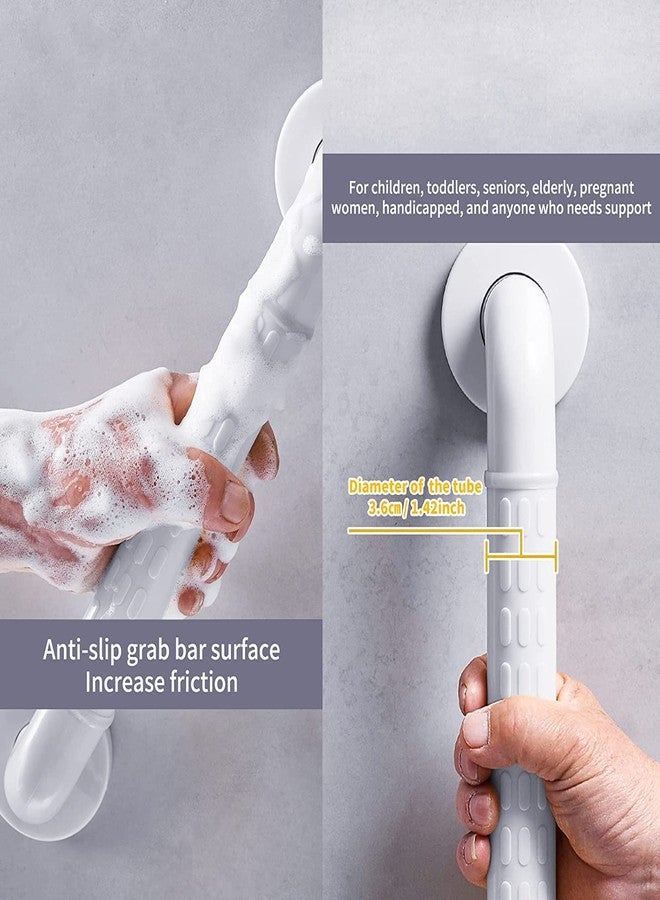 فورتون قضيب إمساك جداري من مادة ABS من FORTUNE، قضيب مناشف، قضبان حوض استحمام، مقابض دعم يدوية آمنة، مقابض دش مانعة للانزلاق لكبار السن، إكسسوارات حمام للمنزل والفندق - (8 بوصة) (عبوة من قطعتين) - Image 2