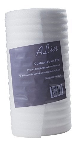 Alin Foam Wrap Roll 12” x 394" (10 Meters), Protect Dishes, China, and Furniture, Packing Supplies, Packing Cushioning Supplies for Moving (Thickness: 1/16") - Image 2