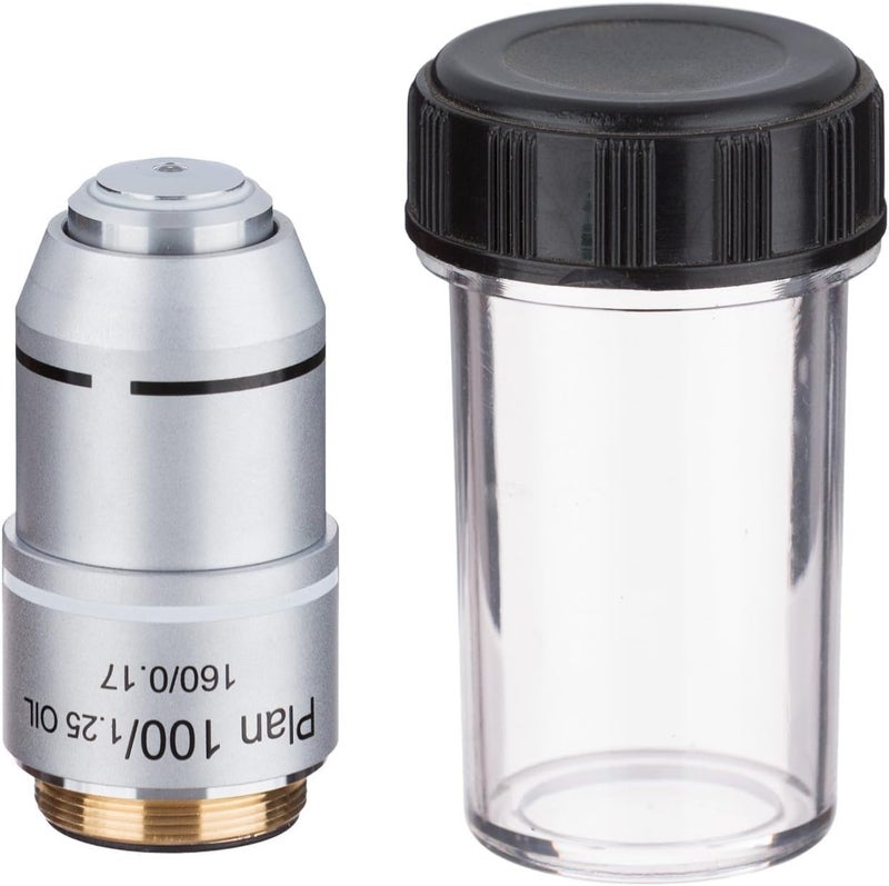 AmScope AmScope PA100X 100X Oil Plan Achromatic Microscope Objective 
