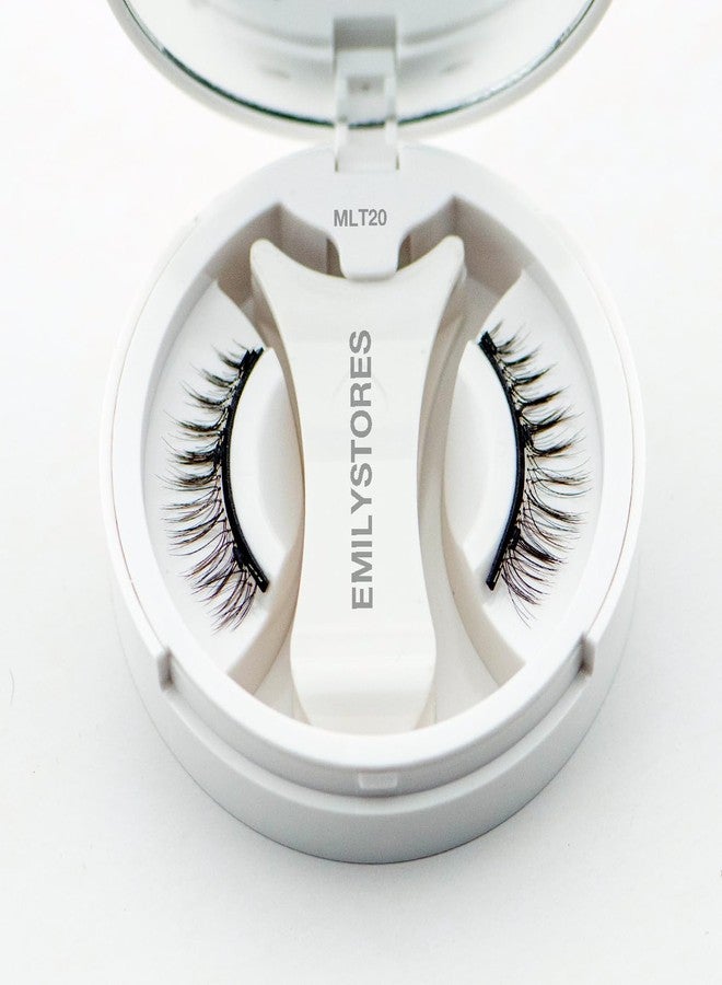 إميليستورز رموش صناعية مغناطيسية من إيميلي ستورز، بنية اللون، ذات مظهر طبيعي، قابلة لإعادة الاستخدام مع أداة وضع. - Image 3