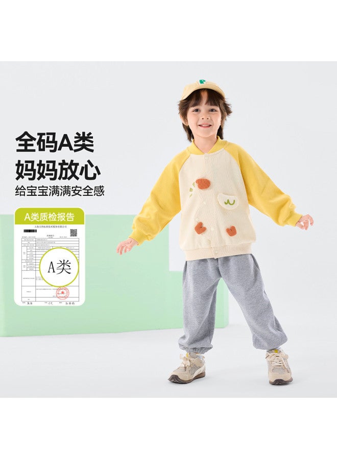 Doodle Home Children's Set Spring 2026 New Boys' Jacket Two-piece Set Girls' Clothes Trendy - Image 4