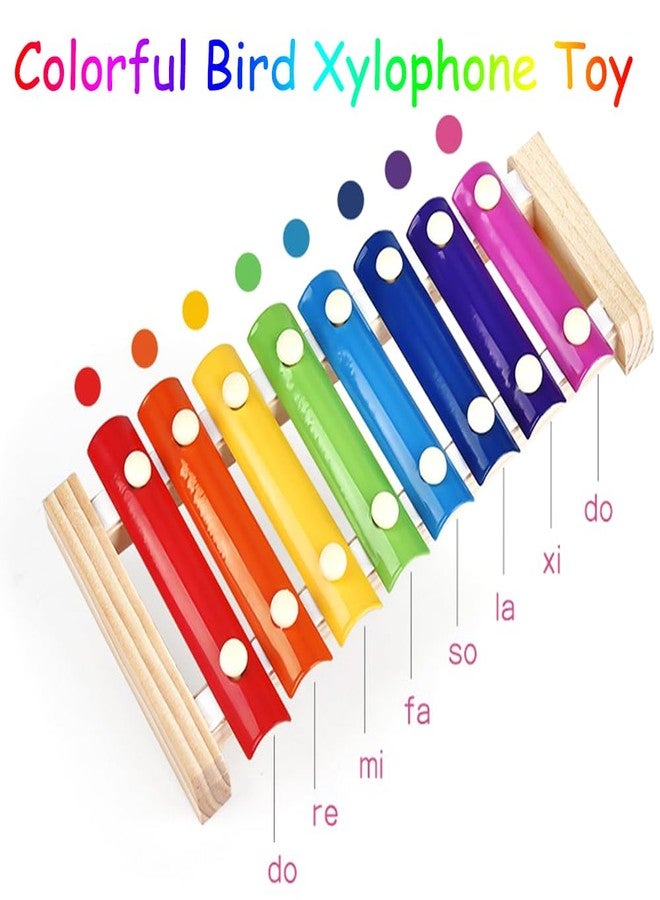 Fejapa Large Parrot Toy Bird Xylophone Toy Bird Cage Bell Accessories Music Musical Training Toy for Conure Budgie Cockatiel Cockatoos Parakeet Finch Love Birds Canary Macaws Medium Outdoor Wild Bird - Image 3
