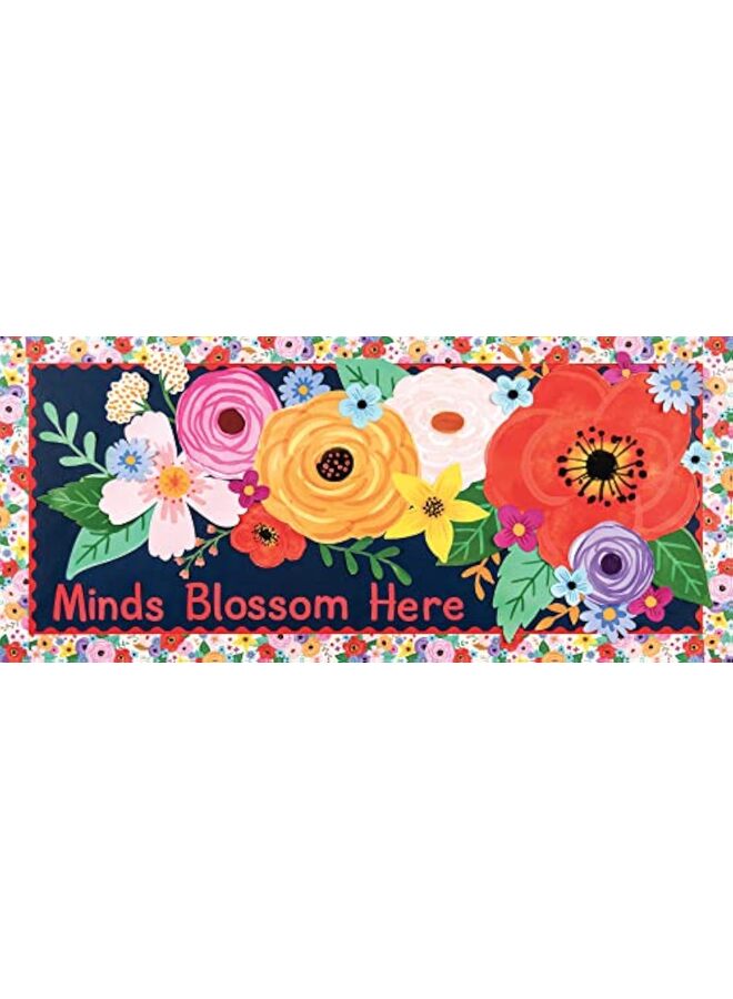 Wildflowers Straight Rolled Border Trim 60ft Decorate Bulletin Boards Walls Desks Windows Doors Lockers Schools Classrooms Homeschool Offices - Image 2
