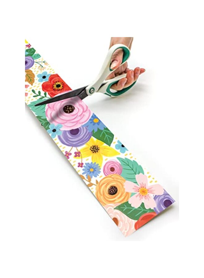 Wildflowers Straight Rolled Border Trim 60ft Decorate Bulletin Boards Walls Desks Windows Doors Lockers Schools Classrooms Homeschool Offices - Image 5