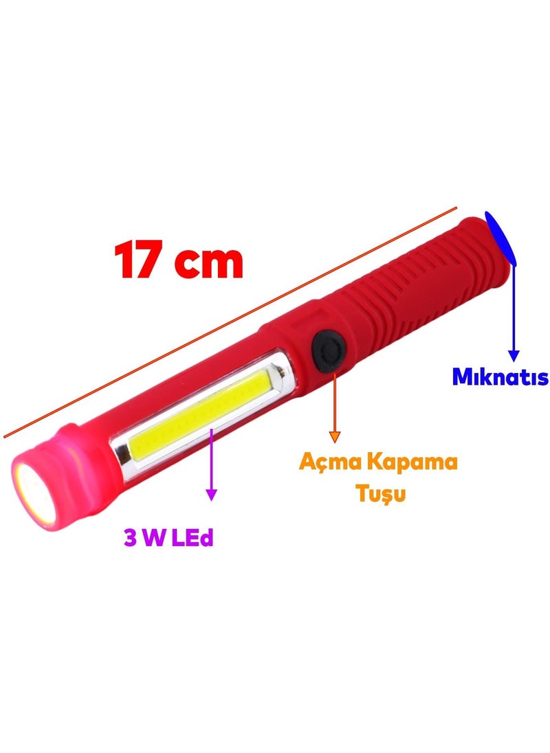 Nzb LED Magnetic Rugged Flashlight Rechargeable Searchlight Camping Lamp Night Lighting  - Image 4