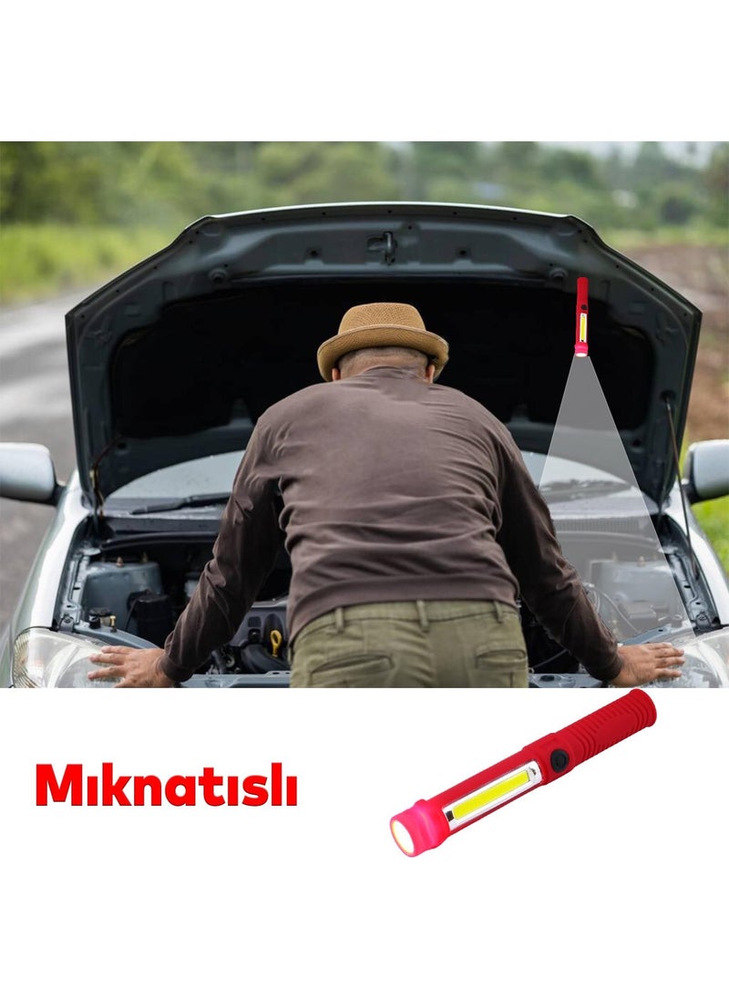 Nzb LED Magnetic Rugged Flashlight Rechargeable Searchlight Camping Lamp Night Lighting  - Image 3