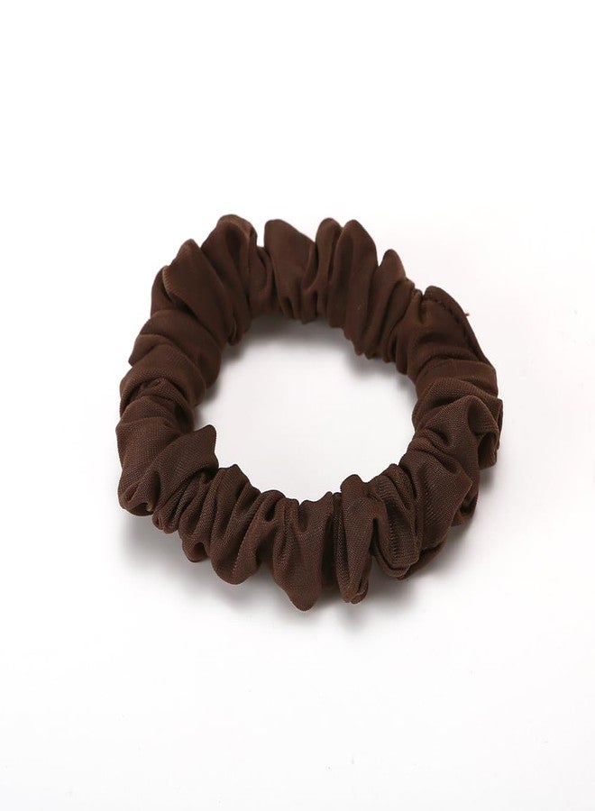 LONEEDY 12 Pack Satin Hair Scrunchies Large Elastic Hair Ponytail Holder Hair Ties For Women Girls Thick Hair,Softer than Silk (Brown) - Image 2