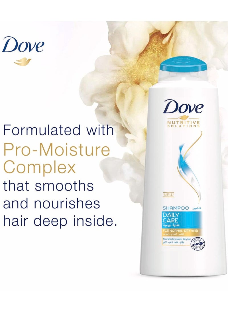 Dove Shampoo Daily Care For Dry Hair-600Ml - Image 3