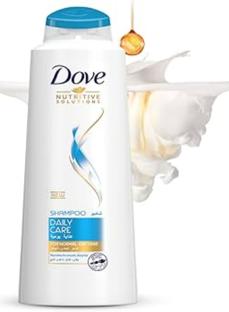 Dove Shampoo Daily Care For Dry Hair-600Ml - Image 4