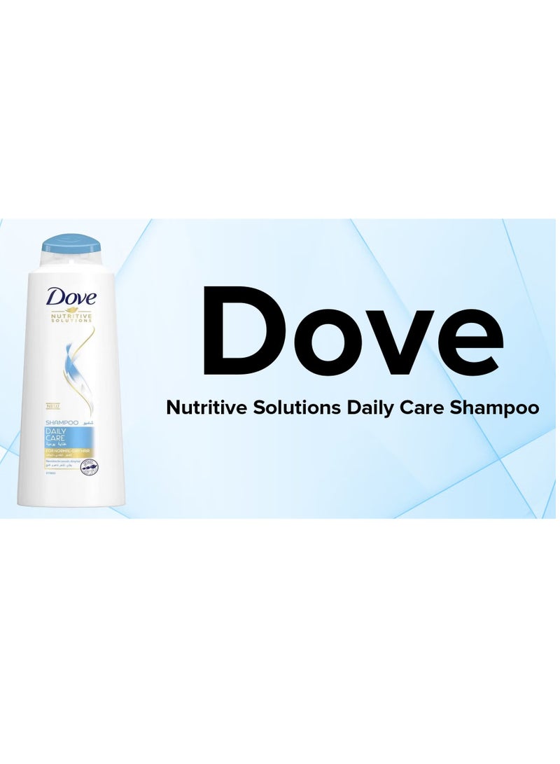 Dove Shampoo Daily Care For Dry Hair-600Ml - Image 5