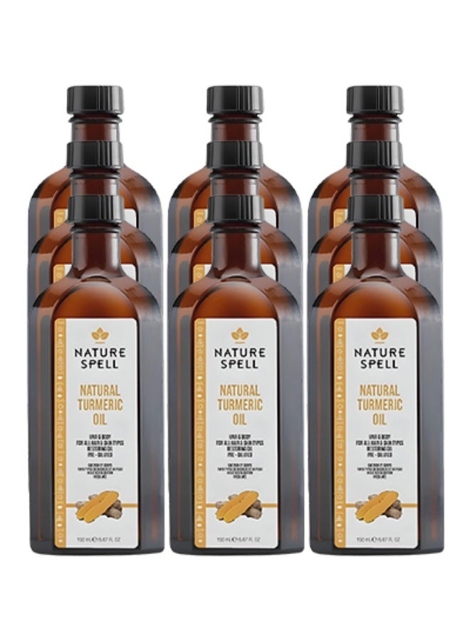نايتشر سبيل 9 قطع زيت الكركم الطبيعي للعناية بالشعر والجسم مناسب لجميع أنواع البشرة أصلي 150 مل - Image 1