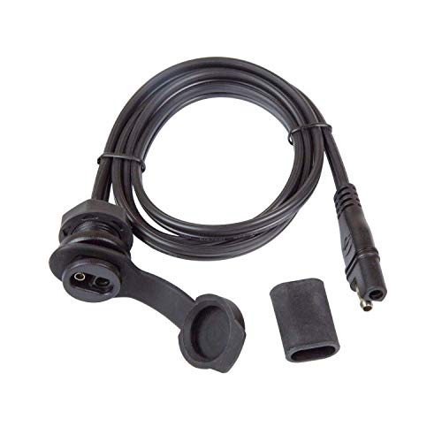 Tecmate OptiMATE Cable O-40, Weatherproof SAE socket, panel mount, Black - Image 2