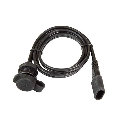 Tecmate OptiMATE Cable O-40, Weatherproof SAE socket, panel mount, Black - Image 1