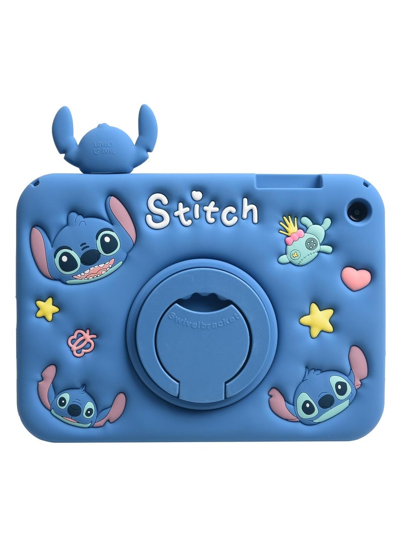 general Samsung Galaxy Tab A9 Plus, 3D Cute Cartoon Soft Silicone Stand 【Anti-fall, Shockproof, Anti-slip】 Handle Pencil Holder Cover for Kids Children Teenagers - Image 2