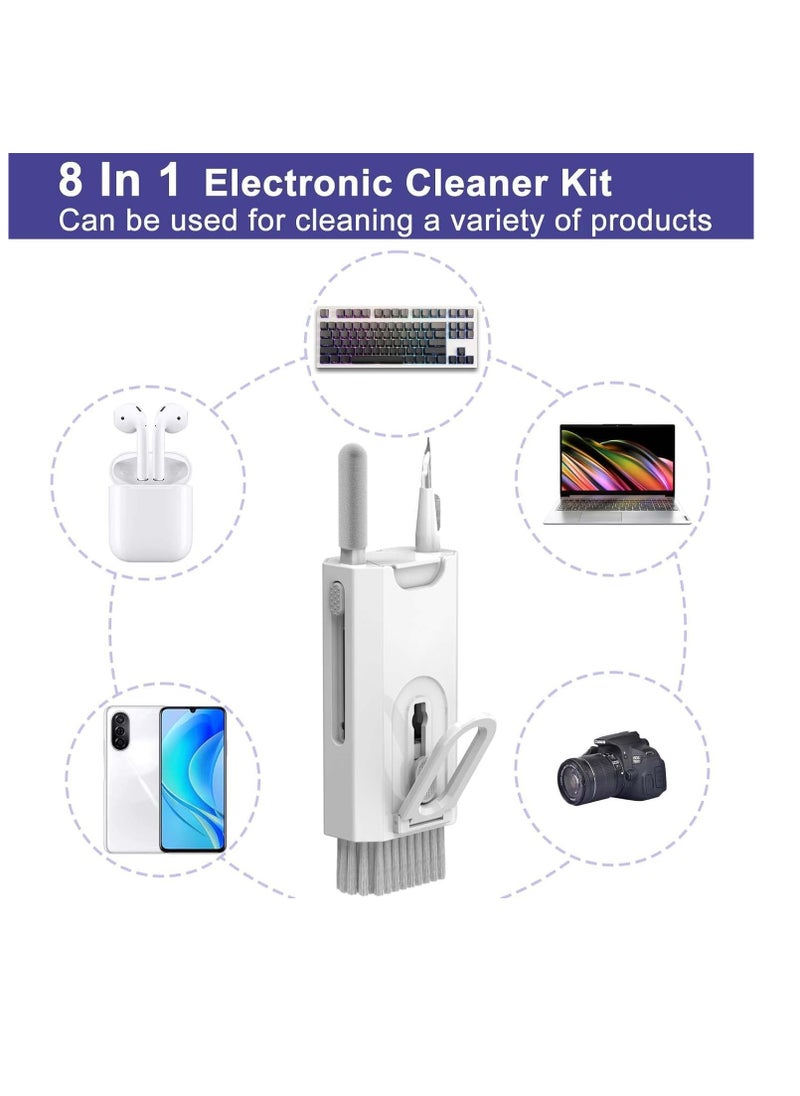 Generic - 8 in 1 Electronics Cleaning Kit, 3 in 1 Cleaning Pen for AirPods Pro, Keyboard Cleaning Kit with Soft Brush, Multifunctional Cleaning Tools for iPhone Charging Port, Earphones, and Laptop Screen - Image 1