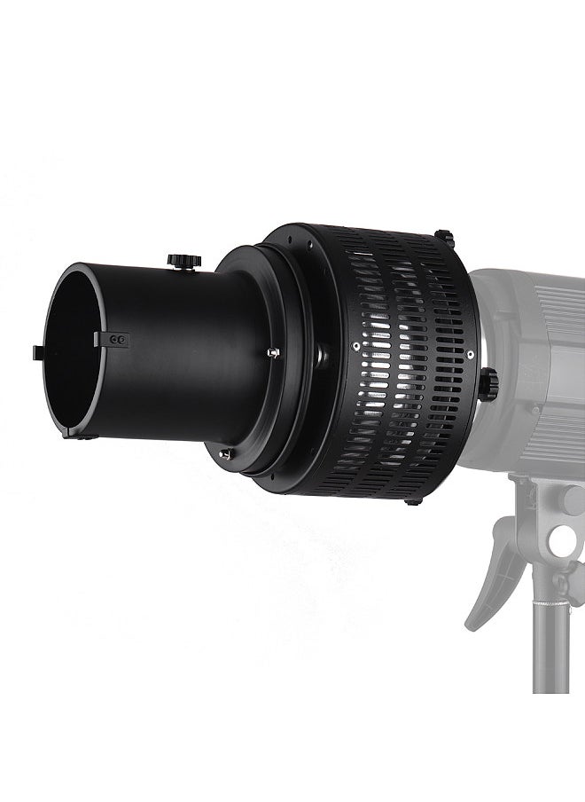 Generic Metal Bowens Mount Focusing Snoot Reflector Flash Diffuser for Photography Artistic Effect  - Image 3