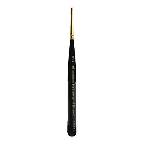 Princeton Mini-Detailer Angle Shader Brush, Synthetic, Short Handle, Size 12/0 inch, 1 Count - Image 5