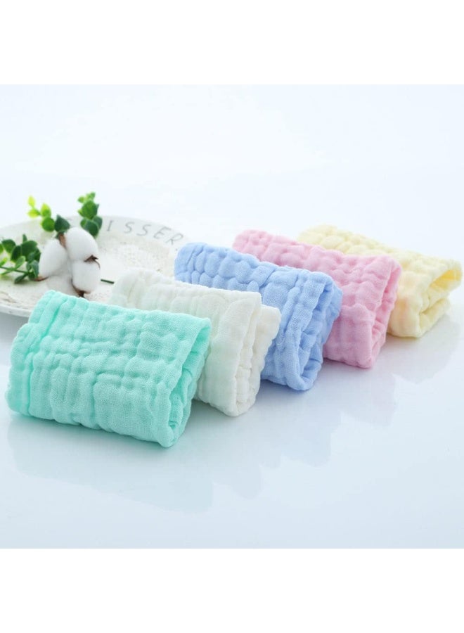 بلومنغ تايم مناشف غسيل قطنية ناعمة للأطفال حديثي الولادة، مصنوعة من القطن الطبيعي، عبوة من 5 قطع، مقاس 12 × 12 بوصة - Image 3