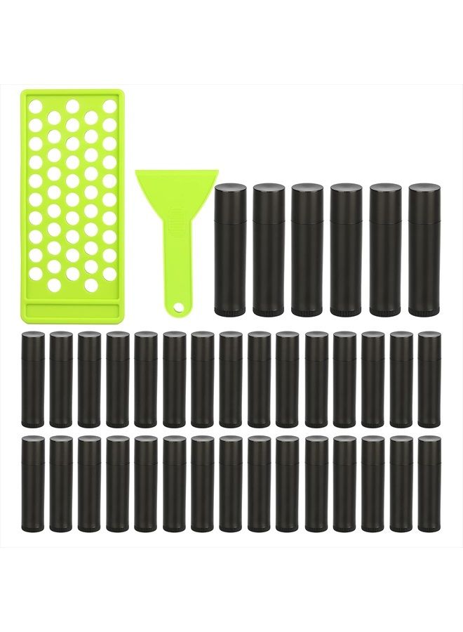 RONRONS Professional Lipsticks Filling Tray Kits, Including 1 Pieces Lip Balms Filling Tray 1 Pieces Spatula and 50 Pieces Empty Lip Balm Tubes with Caps DIY Lipstick Gifts for Women Grils Business - Image 1