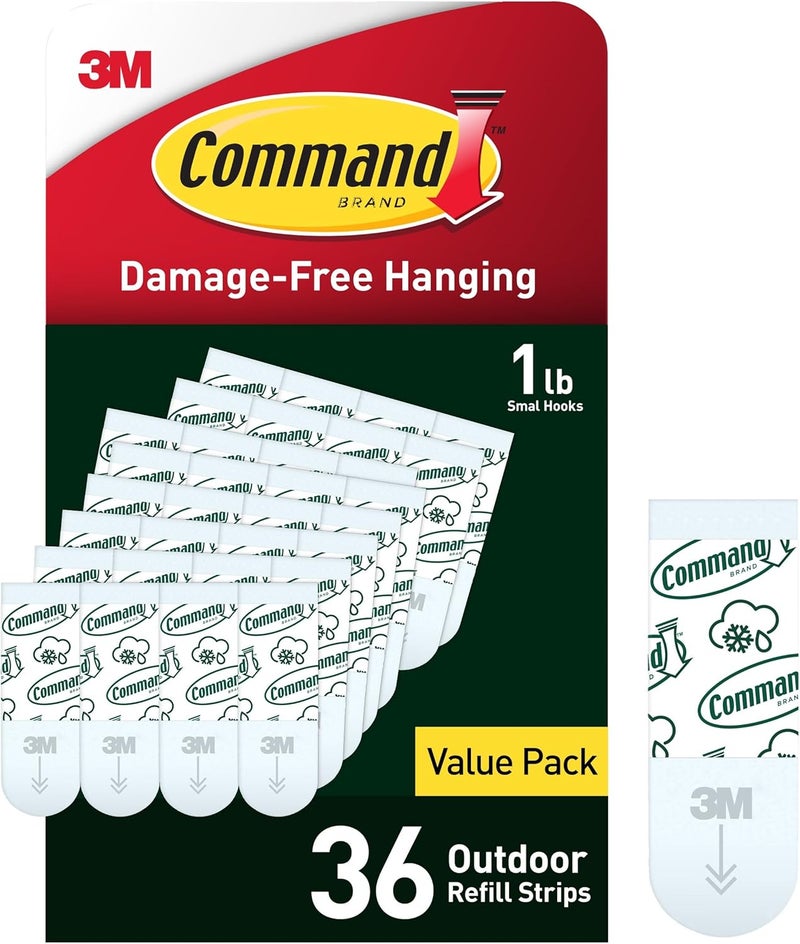 Command All Weather Small Foam Replacement Strips, 36 Strips - Image 1