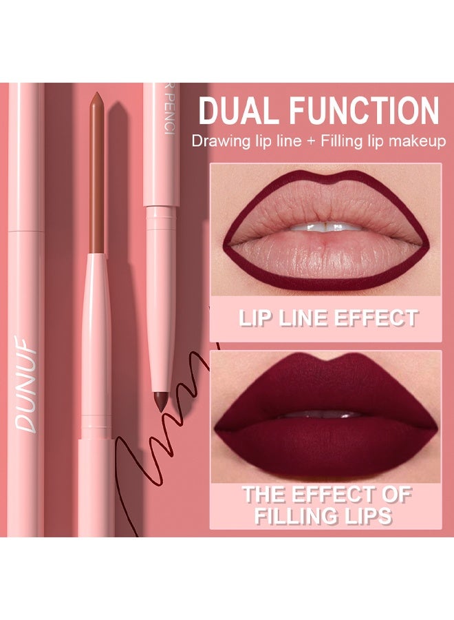 DUNUF 6-pack lip liner easy to apply matte lipstick - Image 4