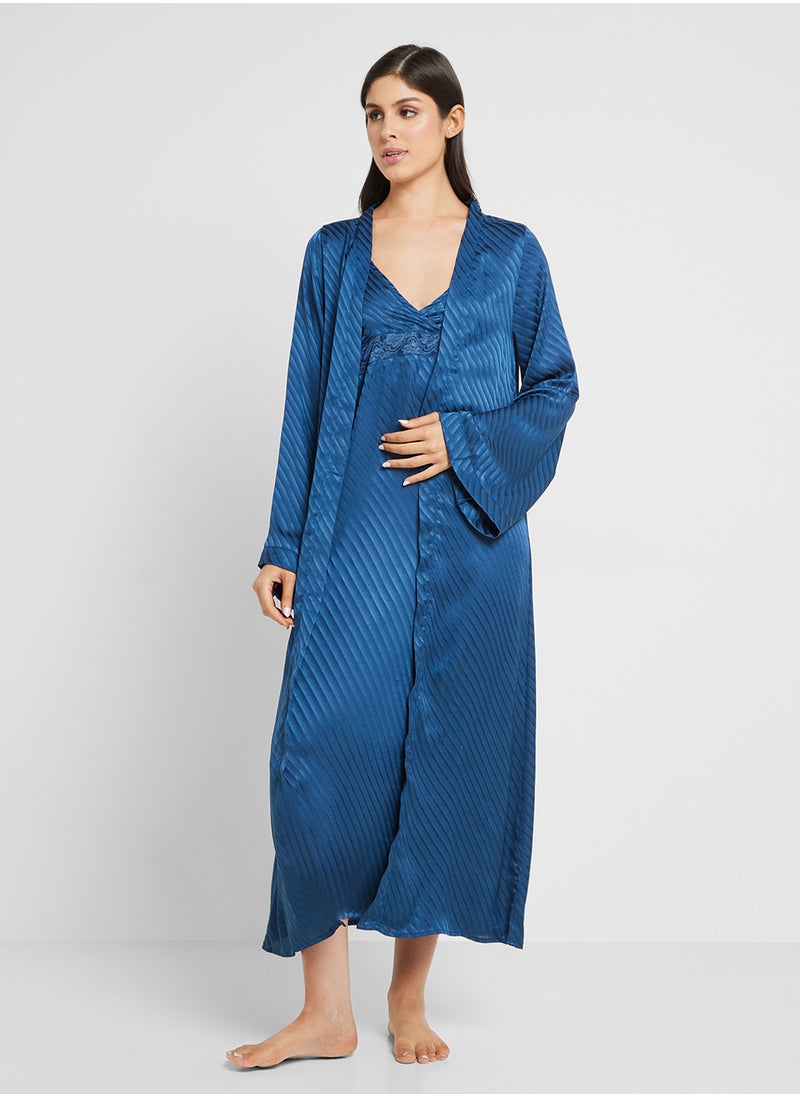 Khizana Night Slip Dress With Robe  - Image 5
