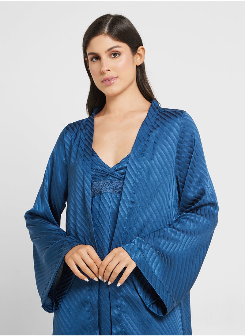 Khizana Night Slip Dress With Robe  - Image 3