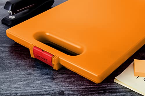 Dexas Clipcase Storage Clipboard with Handle, Orange - Image 5