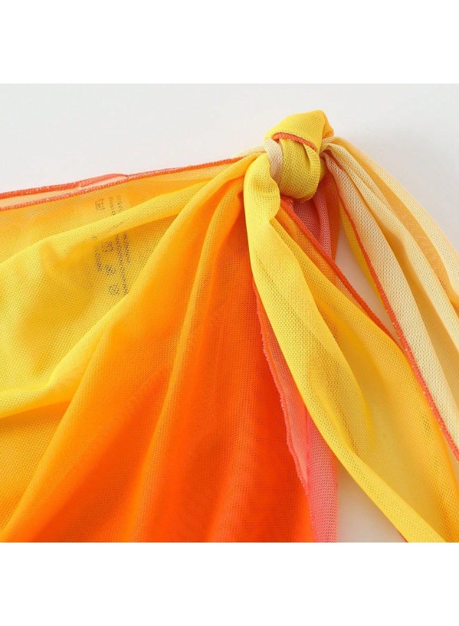 Women's Sarong Short Boho Beach Coverups Beach Wrap Sheer Bikini Wraps Chiffon Skirts for Swimwear - Image 4