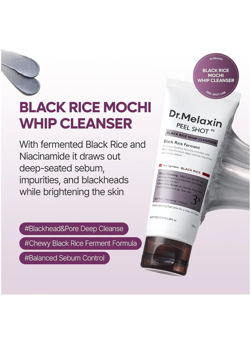 دكتور ميلاكسين Peel Shot Black Rice Whip منظف 100 مل