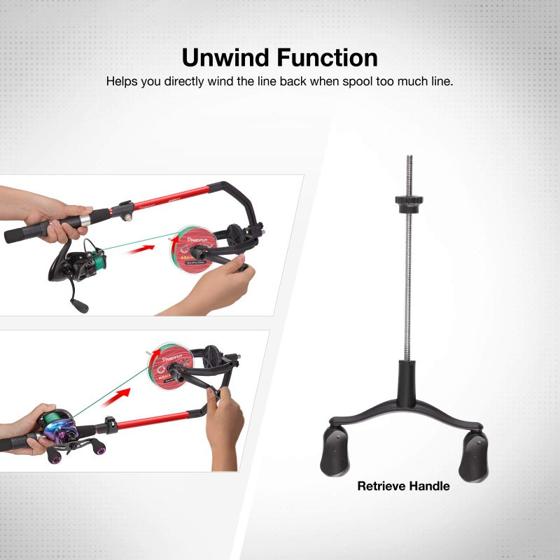 Piscifun Speed X Fishing Line Winder with Unwinding - Spooling Station for Spinning, Cast, and Spincast Reels - Image 5