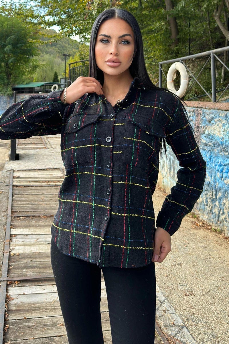 Weshaya Jacket Women Black-Yellow - Image 1