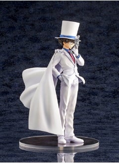General Famous detective Conan in white dress, standing posture, strange pirate Kidd desktop decoration, black feather Kuaidou character model collection, decorative toys, gifts for family and friends  - Image 4