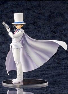 General Famous detective Conan in white dress, standing posture, strange pirate Kidd desktop decoration, black feather Kuaidou character model collection, decorative toys, gifts for family and friends  - Image 2