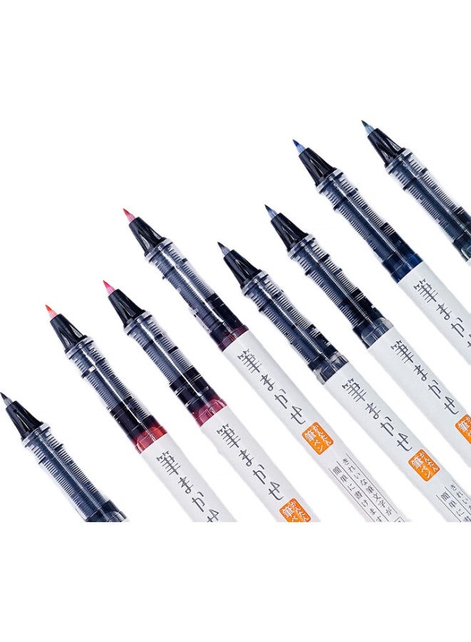 Pilot Colorful Scientific Soft Brush Pen, Large Capacity Ink, Fine Tip, Hand-Drawn Soft Pen, Calligraphy, Shouli Water Pen, Svfm-20Ef Ef Nib, Green - Image 2