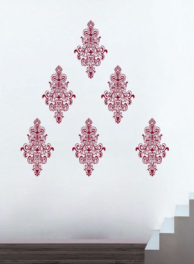 DecorVilla Decor Villa Vinyl Border Motif Wall Sticker Decal (Brown, Standard) - Pack of 6 - Image 5
