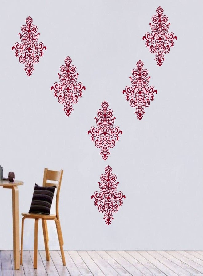 DecorVilla Decor Villa Vinyl Border Motif Wall Sticker Decal (Brown, Standard) - Pack of 6 - Image 4