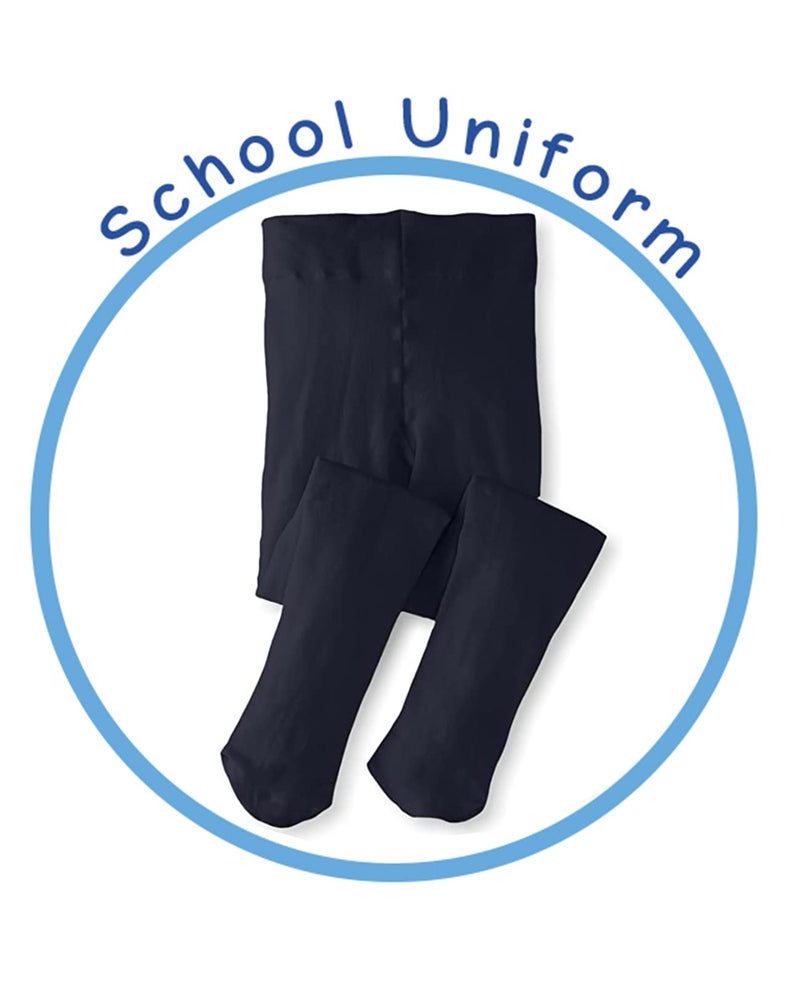 Jefferies Socks Little Girls' Smooth Tights, White, 4-6 Years (Pack of 3) - Image 5
