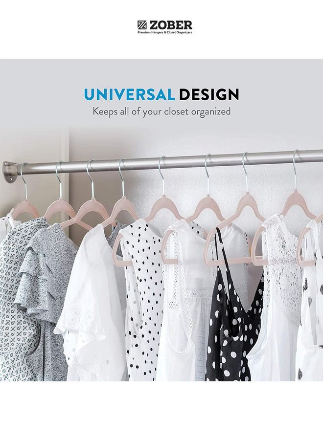 ZOBER Nonslip Velvet Hangers Shirt Hangers Ultrathin Space-Saving - Image 2