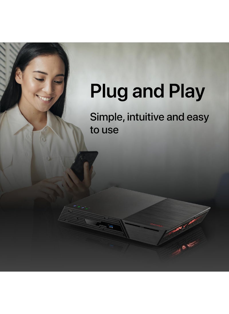 asustor Asustor Flashstor 6 FS6706T - 6 Bay All-SSD NAS Storage, Quad Core 2.0GHz, Six M.2 SSD, Dual 2.5GbE, 4GB RAM DDR4, Network Attached Storage (Diskless)  - Image 3
