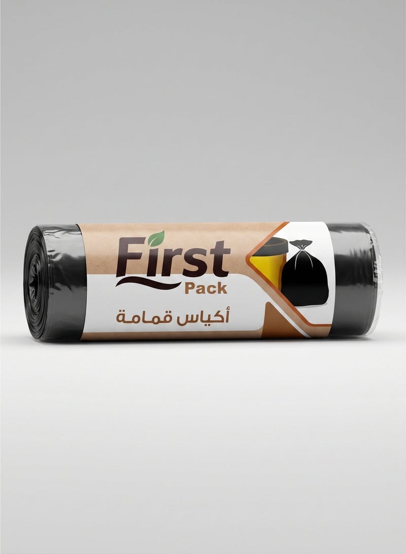 فيرست رول اكياس قمامة ونفايات متينة مقاس 70×90 سم وزن 500 جرام سهلة القطع للاستخدام المنزلي والمكتبي لون اسود - Image 5