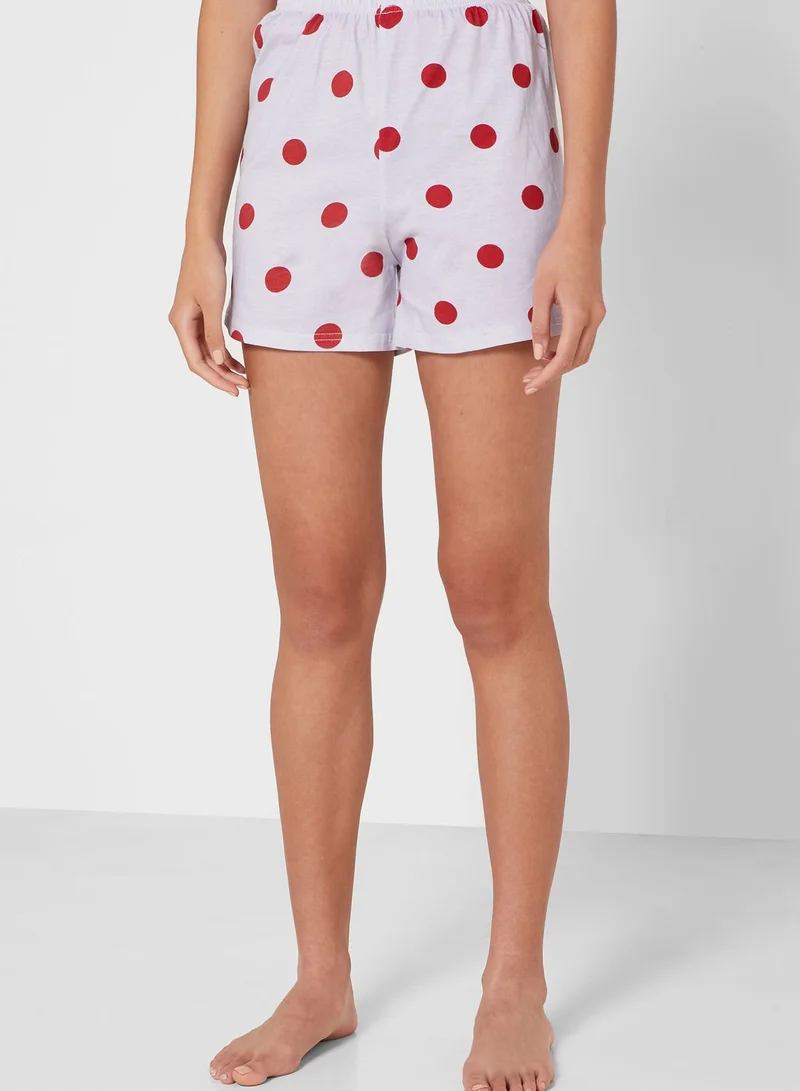Ginger Polka Dot Pyjama Set