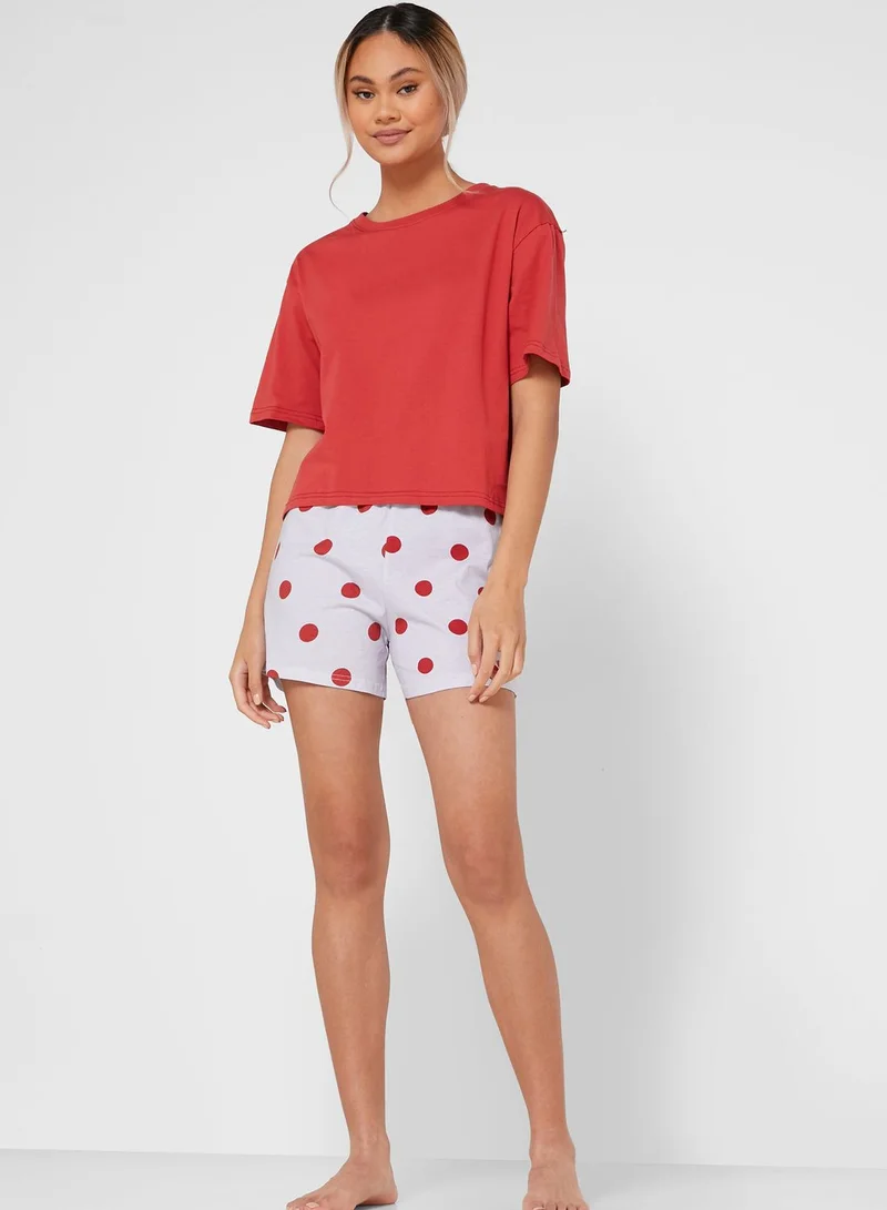 Ginger Polka Dot Pyjama Set