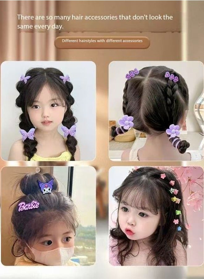 JCB CHIC Jewelry Box with Hair Accessories Set,Kids Hair Accessories Set Jewelry Box Organizer with 159pcs  hair accessories Including Clips, Ties, Barrettes, Bows - Image 5