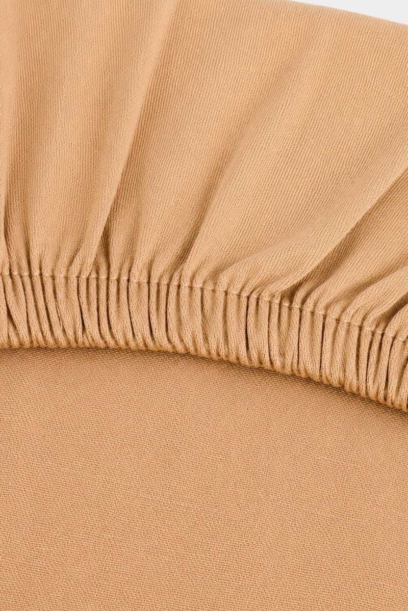 NINE WEST Queen Size Fitted Sheet, Beige - Image 3